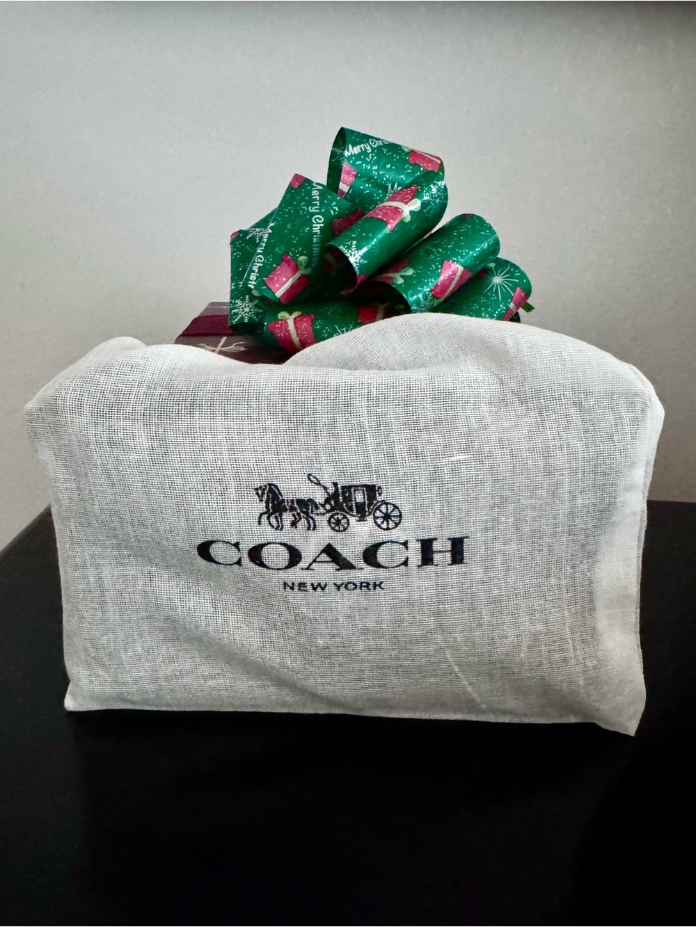 VTG Y2K Coach Soho Khaki Brown Buckle Wristlet W/ Coach Dust Bag - Picture 5 of 11